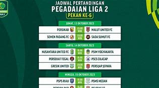 Jadwal Pertandingan Liga 2 Indonesia